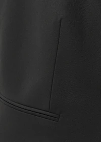 Wool-blend suit vest