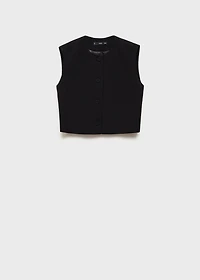 Suit vest with buttons