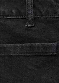 Denim mini-skirt with pockets