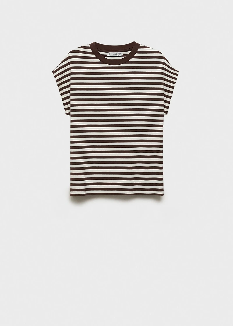 Striped short-sleeved t-shirt