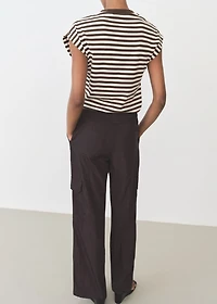 Striped short-sleeved t-shirt