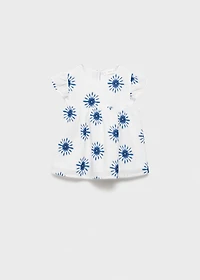 Printed cotton blouse