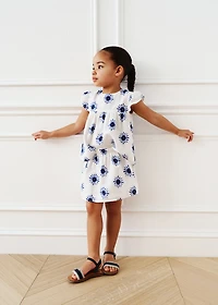 Printed cotton blouse