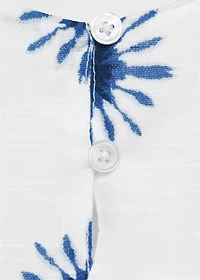 Printed cotton blouse