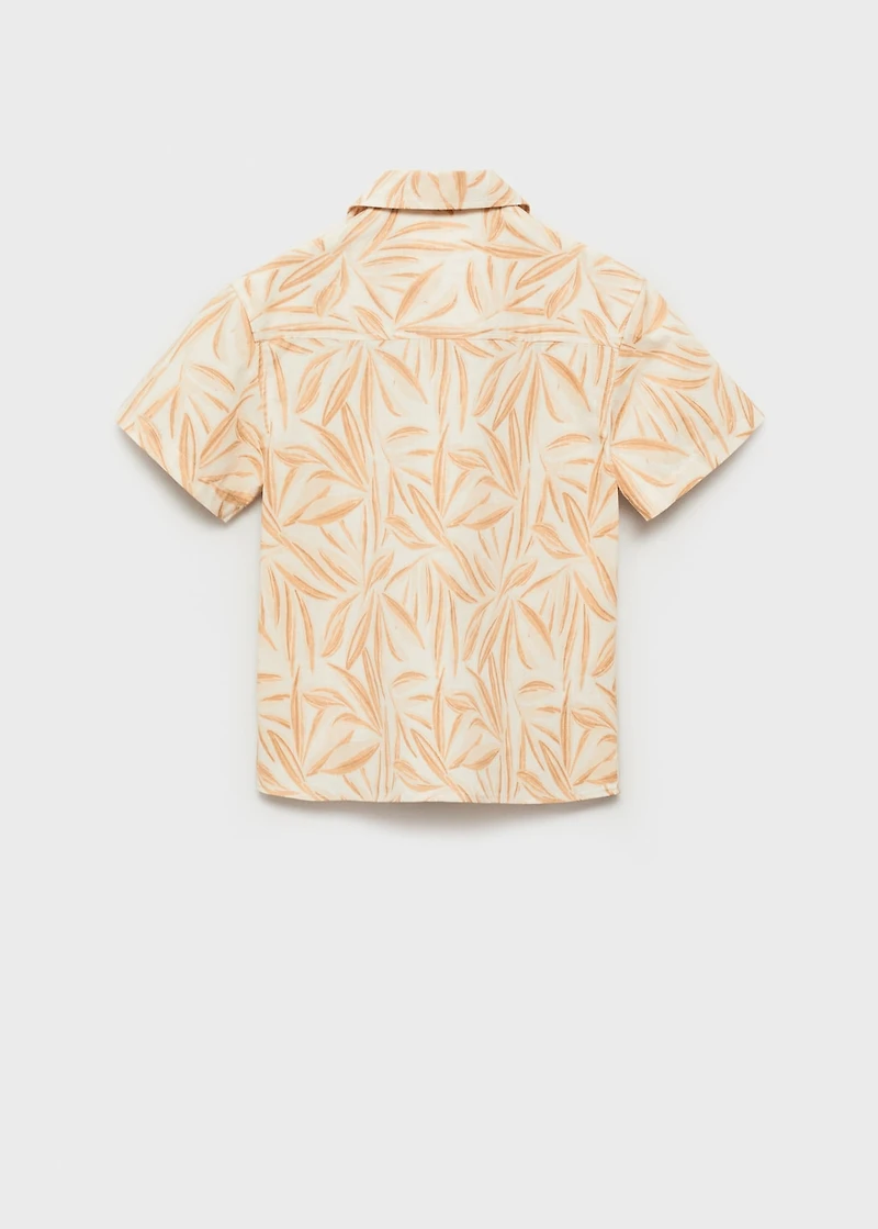 Short sleeved cotton shirt