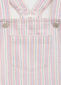 Striped denim pinafore