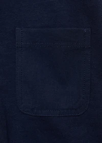 Cotton knit dungarees