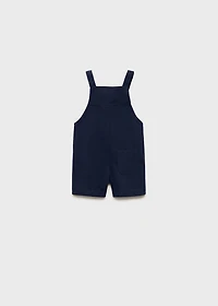Cotton knit dungarees