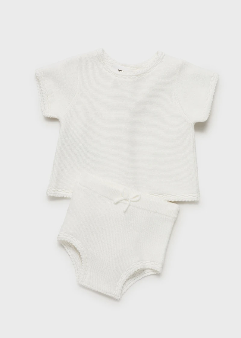 Short sleeve sweater