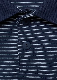 Striped cotton polo shirt