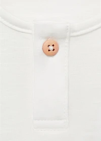 Embossed cotton t-shirt