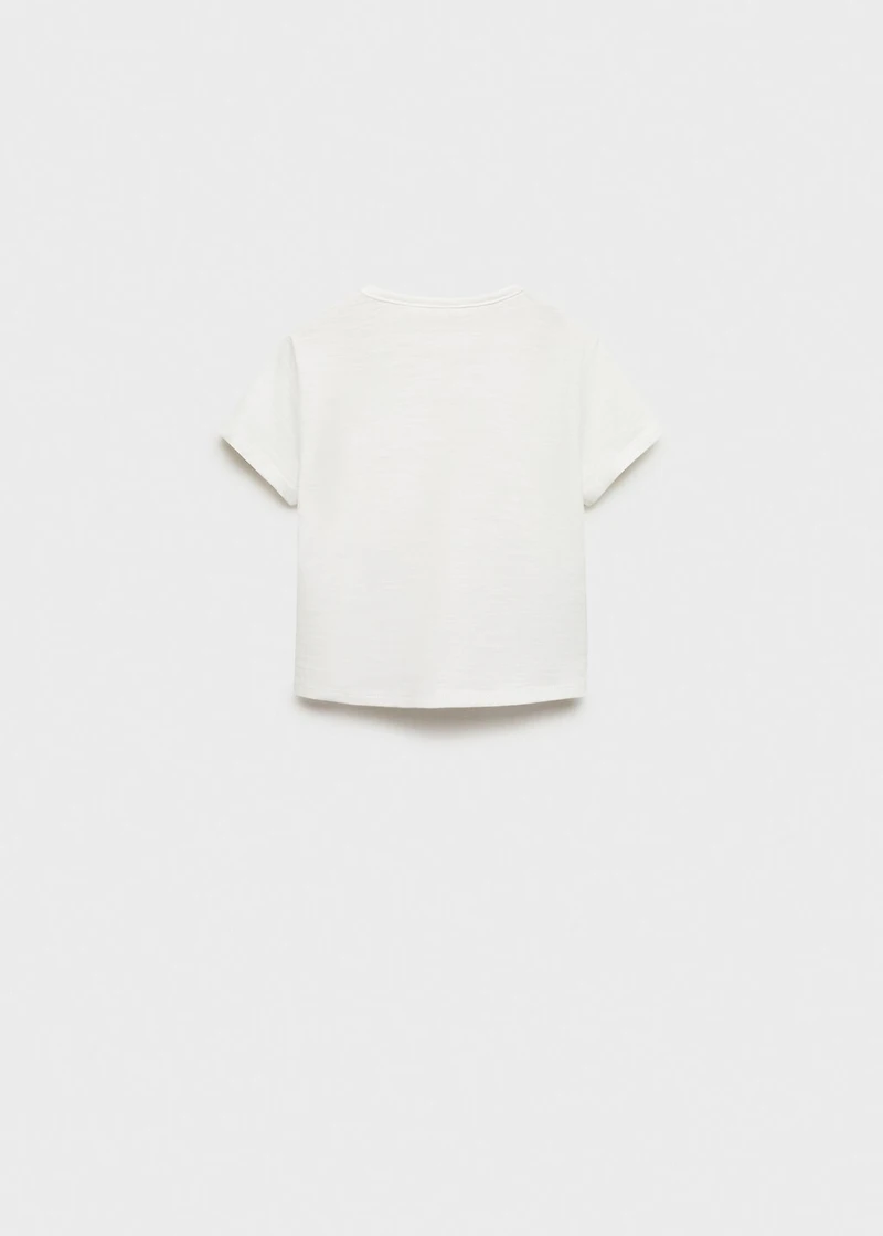 Embossed cotton t-shirt