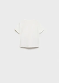 Embossed cotton t-shirt