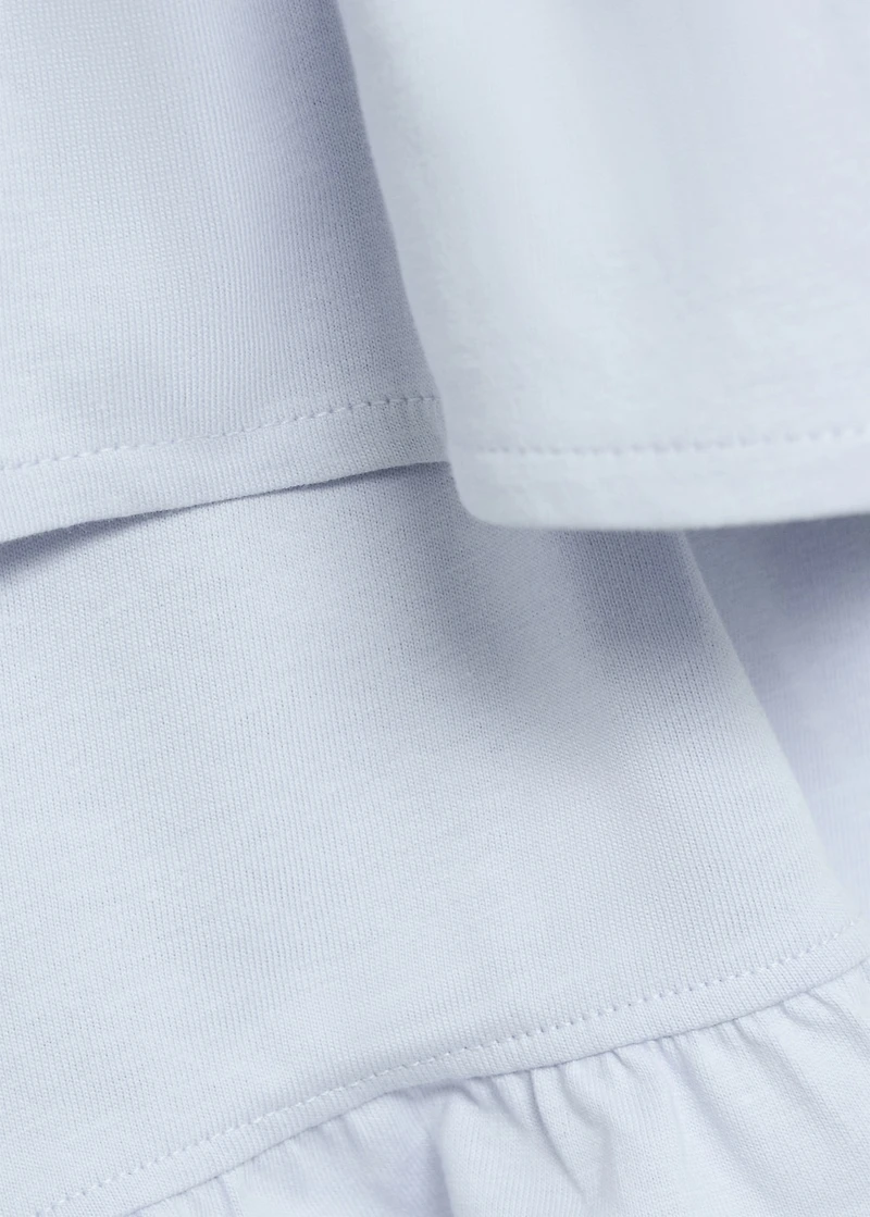 Pajama shorts with ruffles