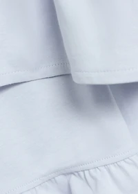 Pajama shorts with ruffles