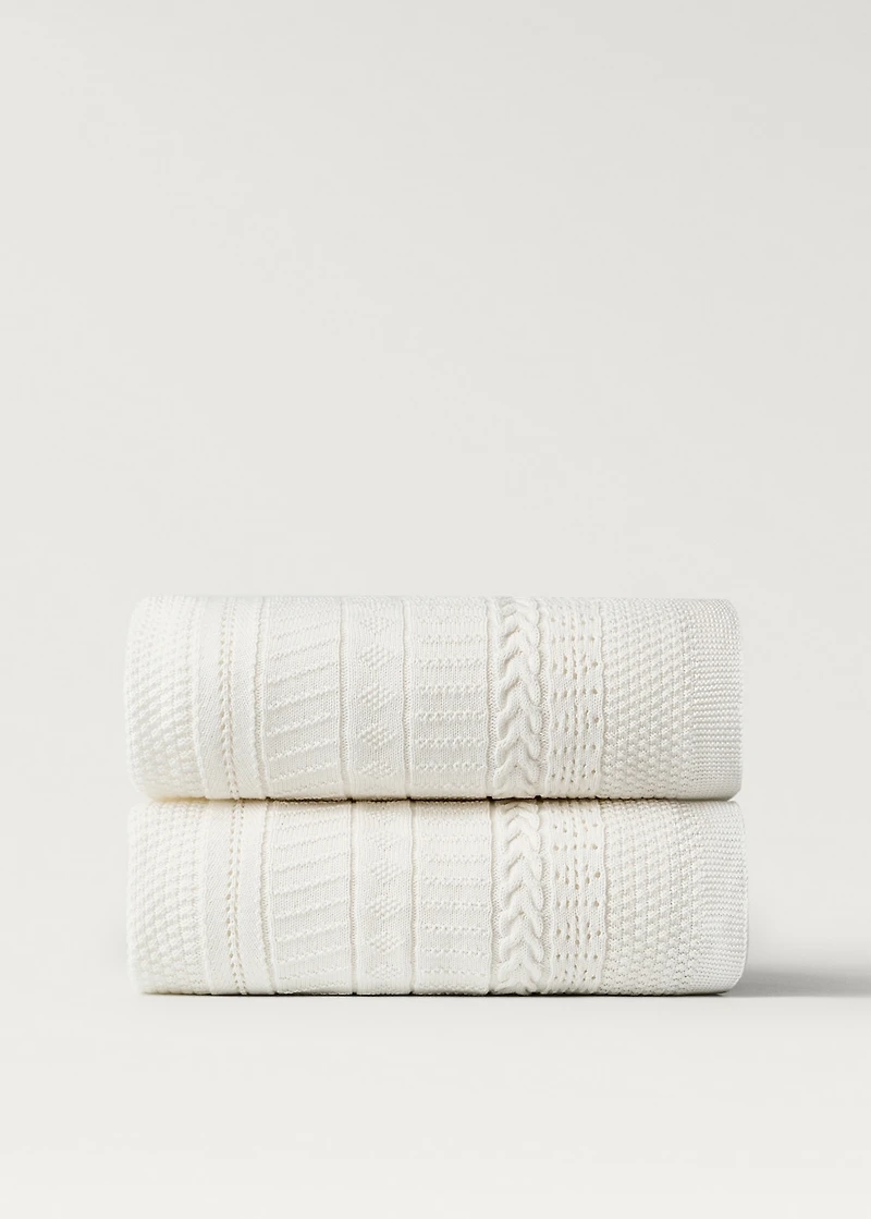 Children's cotton knitted blanket