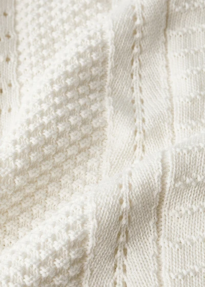 Children's cotton knitted blanket