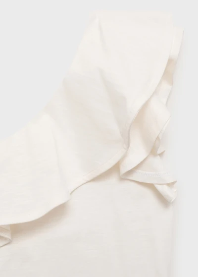 Asymmetrical ruffle top