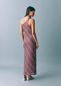 Zig-zag print dress