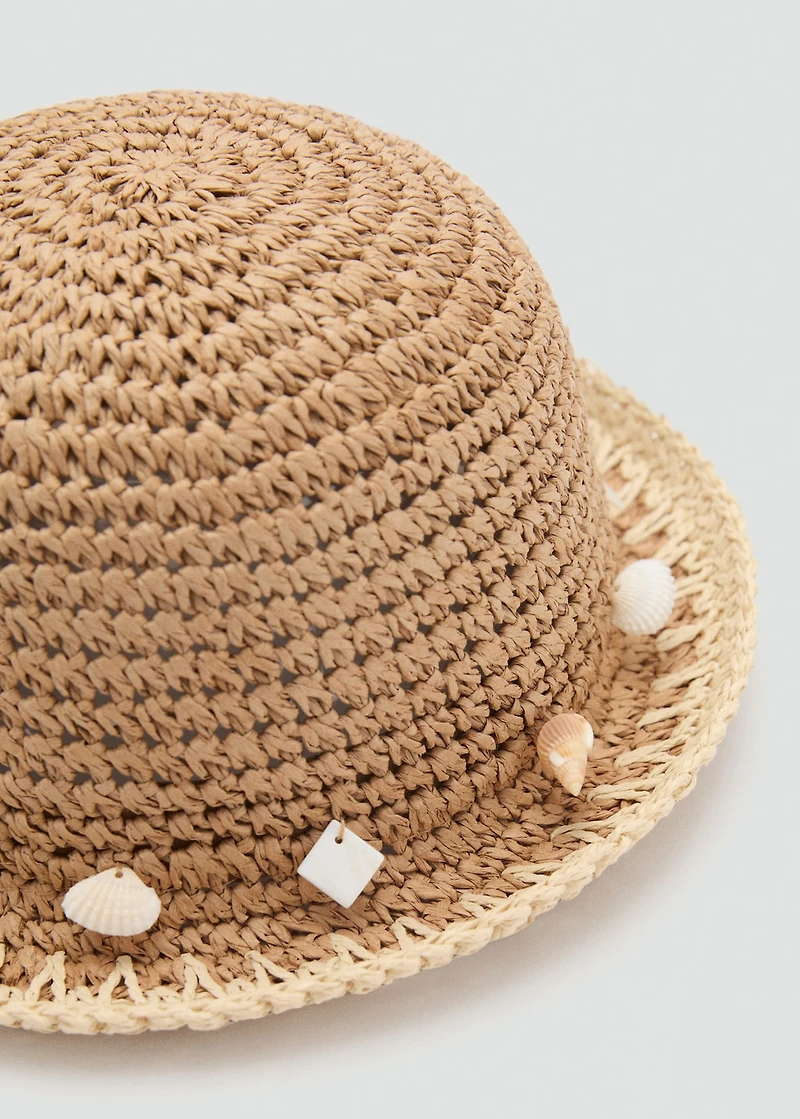 Shells straw hat