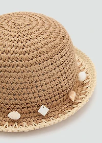 Shells straw hat