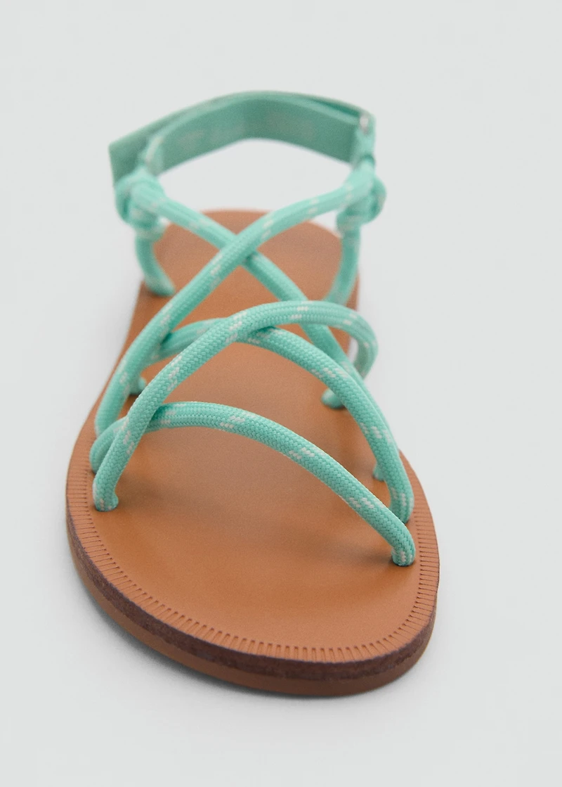 Lace-up sandals