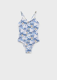 Tropical print swimsuit