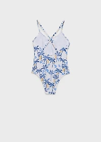 Tropical print swimsuit