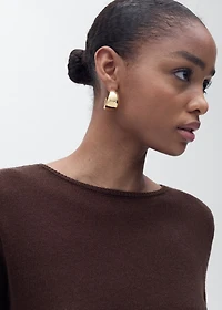 Linen-blend boat-neck sweater