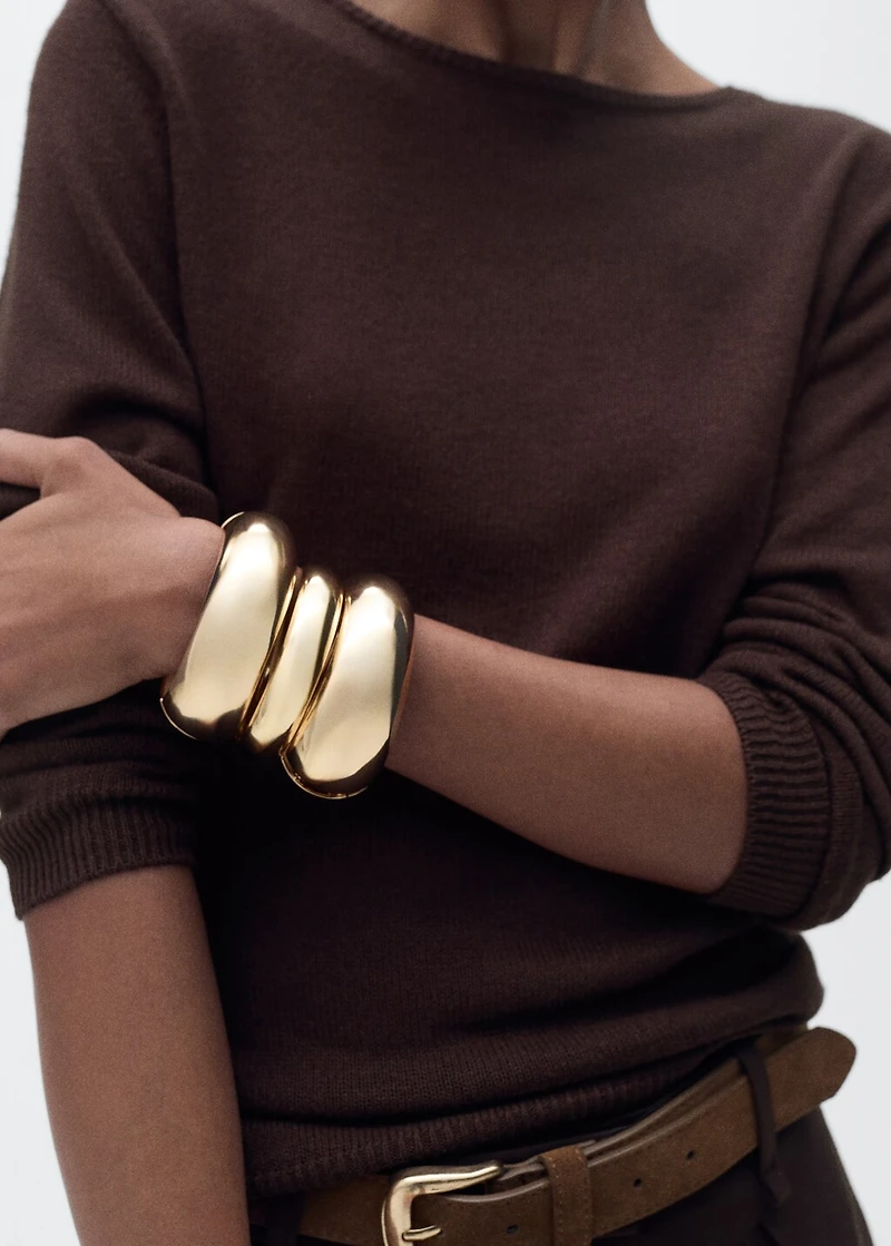 Linen-blend boat-neck sweater