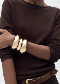 Linen-blend boat-neck sweater