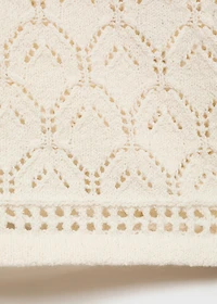 Knit top with lace accents