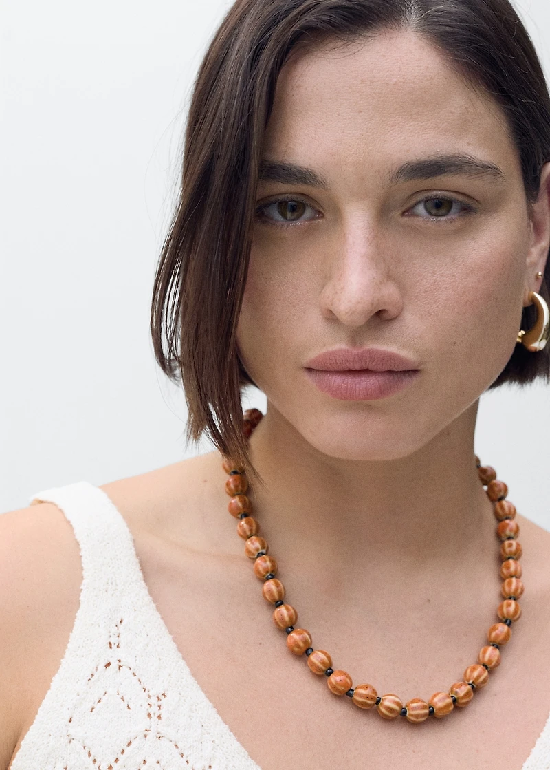 Knit top with lace accents