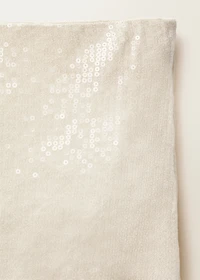 Knitted pencil skirt with sequins