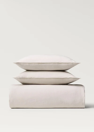 Washed linen duvet cover for 180/200 cm bed