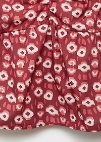 Printed ruched dress