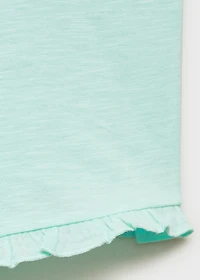 Short jumpsuit with bow detail