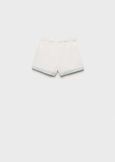 Bambula embroidered shorts