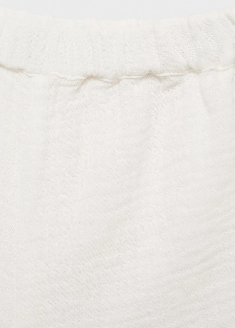 Bambula embroidered shorts