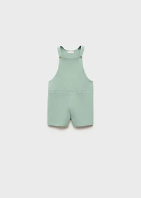 Short cotton dungarees