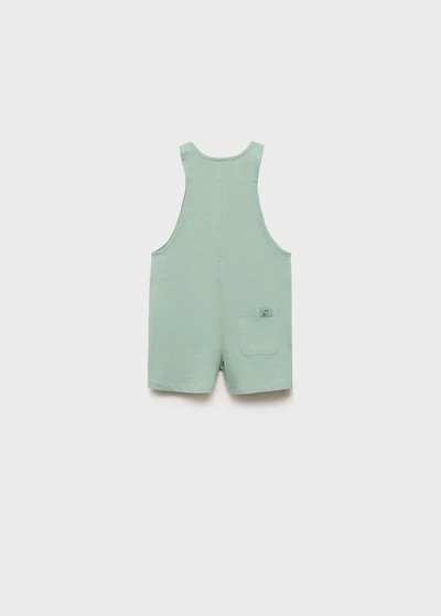 Short cotton dungarees