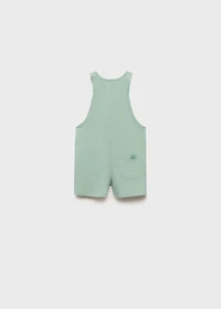Short cotton dungarees