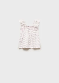 Ruffled embroidered blouse