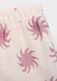 Printed cotton shorts