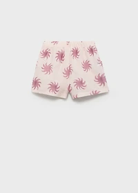 Printed cotton shorts