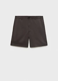 Straight fluid bermuda shorts