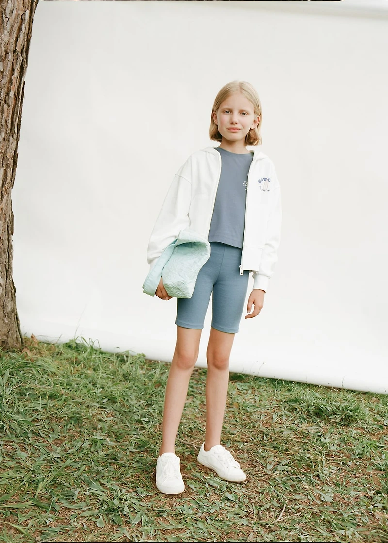 Ribbed short leggings