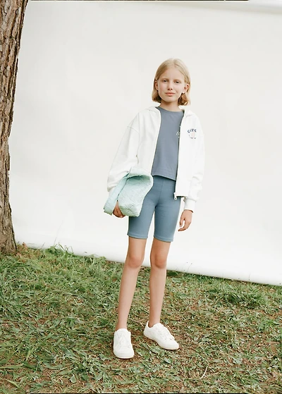 Ribbed short leggings