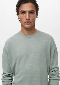 100% linen flowy sweater