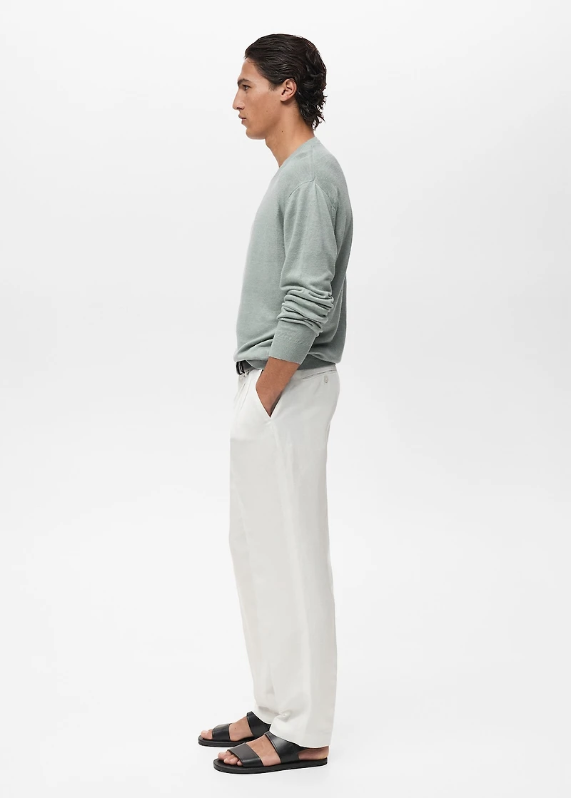 100% linen flowy sweater